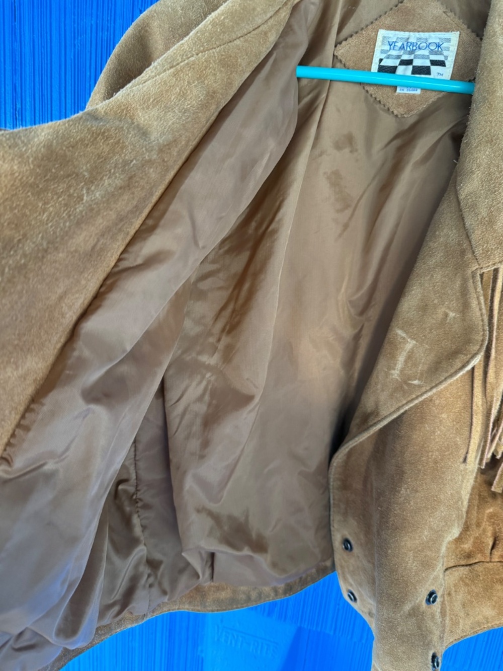 Yearbook Suede Fringe Women’s Size M Jacket - Picture 5 of 8